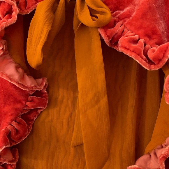 Free People Gum Drop Mini Dress in Apricot - Picture 4 of 7